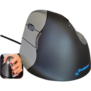 Vertikalmaus BakkerElkhuizen Evoluent4 Linkshänder schwarz 