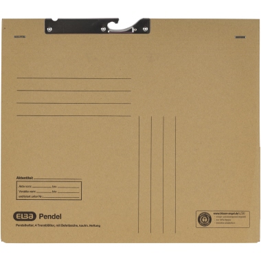 Pendelhefter Elba 100420923 A4 braun 