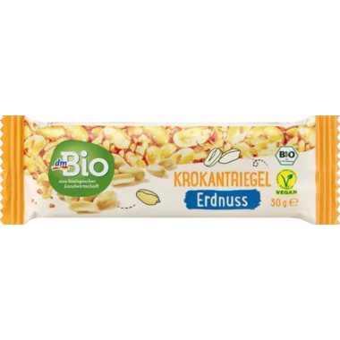 Riegel dmBio krokant Erdnuss 30g