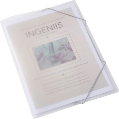 Eckspanner Elba 100421022 A4 PP farblos Mit Gummizug