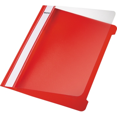 Schnellhefter Leitz 4197 A5 rot Kunststoff