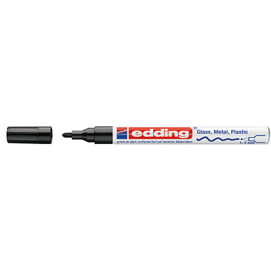 Lackmarker Edding 751 CR 1-2mm schwarz 