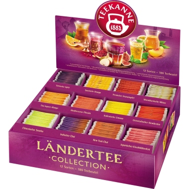 Tee Teekanne Ländertee Collection Box 180 St./Pack