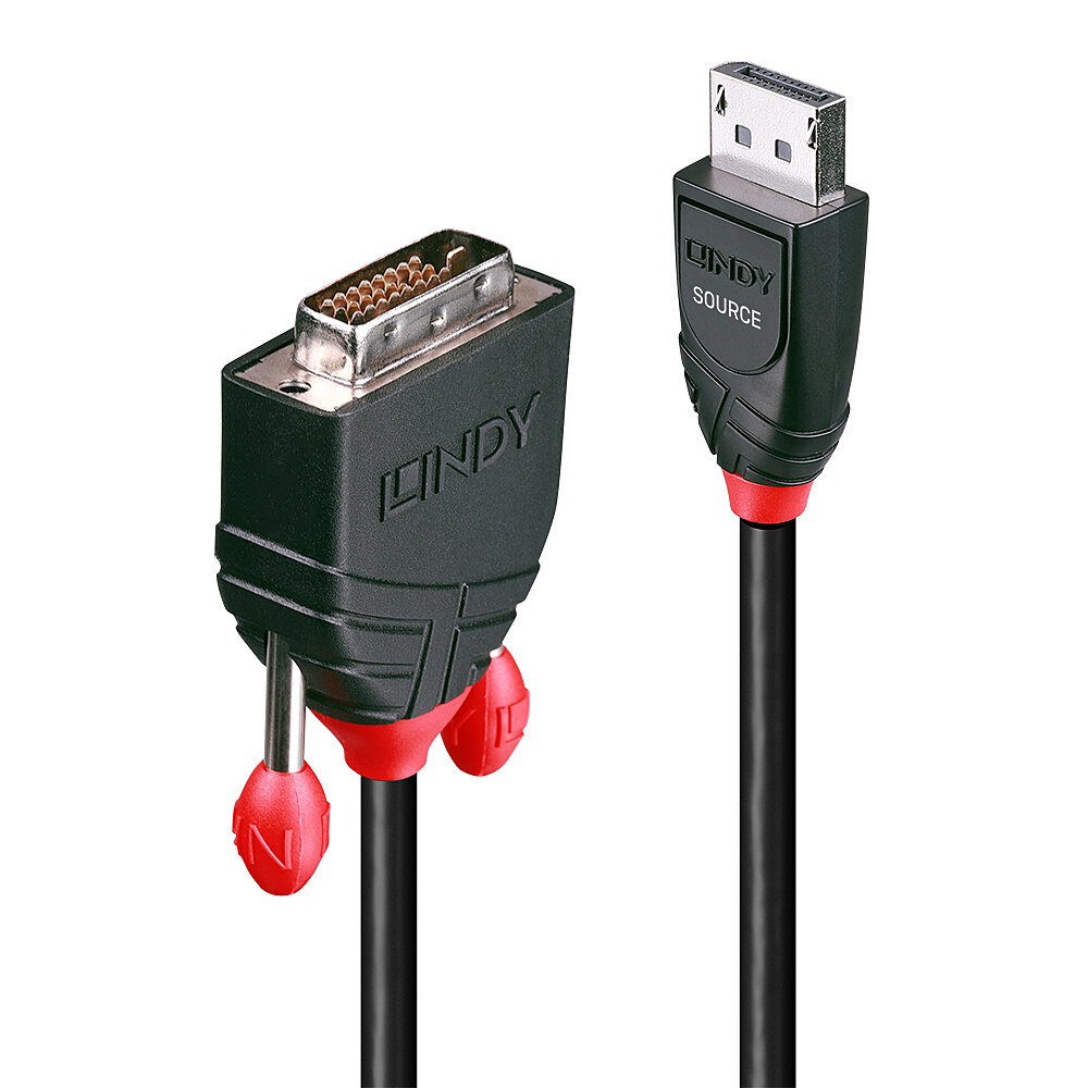 Videokabel Lindy 41490 1m DisplayPort an DVI