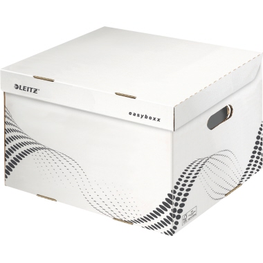 Archivco. Leitz Easyboxx 6137 Gr. L weiß mit Kappdecke, 364x433x263mm