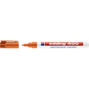 Permanentmarker edding 400 orange 1mm, Rundspitze