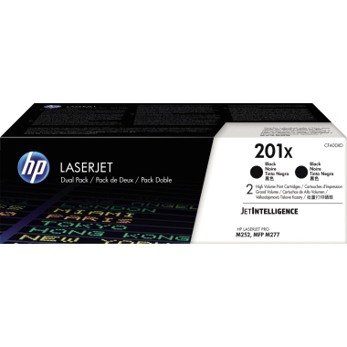 Toner 2er HP 201X CF400XD black