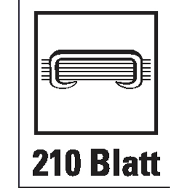 Blockheftgerät Rapesco ECO HD210 weiß bis 210 Blatt