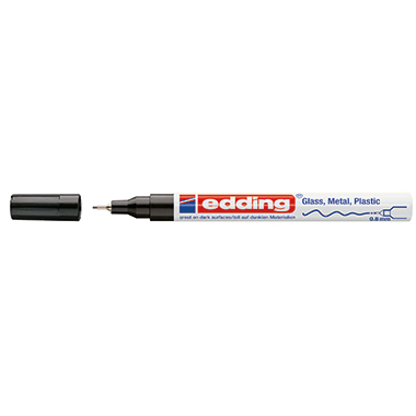 Lackmarker Edding 780 CR 0,8mm schwarz Eativ Bereich, Anwendungsbereich Auf D