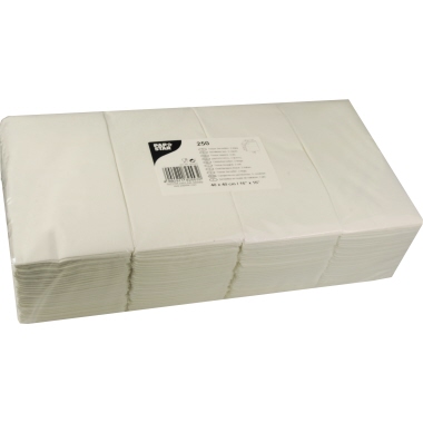 Serviette Papstar 2-lagig 40x40cm weiß 1/8 Falz
