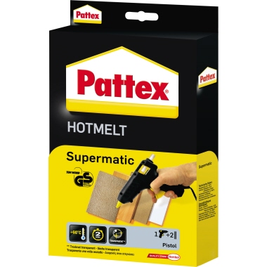 Heißklebepistole Pattex PXP06 Supermatic inkl. 2 Sticks
