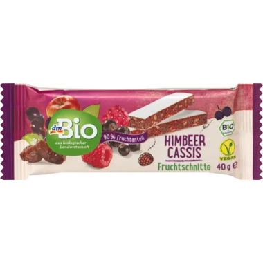 Fruchtriegel dmBio Himbeer-Cassis 40g