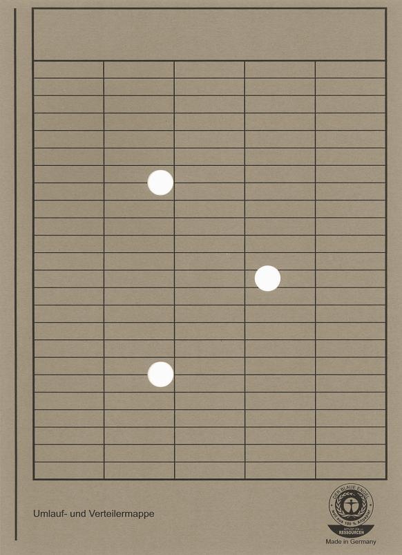 Umlaufmappe A4 RC 250g grau 