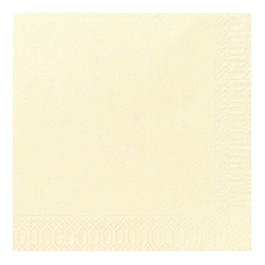 Servietten Duni 3-lagig 33x33cm cream 1/8 Falz, Zelltuch, E
