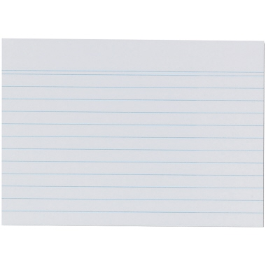 Karteikarten Herlitz 50041114 A7 lin. ws Blauer Engel