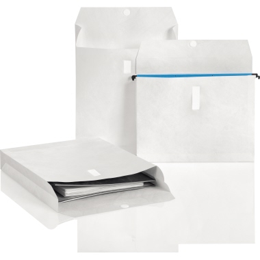 Ordnerversandt. F F/SB 55g HK Tyvek weiß /sb 295x320x55mm, Lex. Klettverschluss