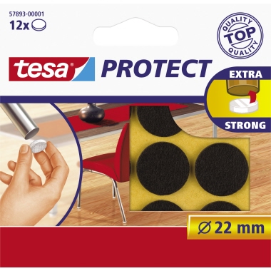 Filzgleiter Tesa 57893 Ø22mm braun 