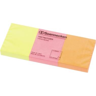 Haftnotiz Soe 5837 50x40mm 100Bl. neon 