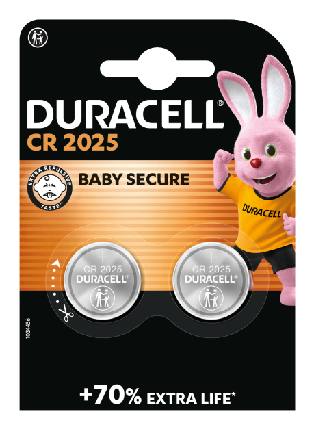 Knopfzelle Duracell CR2025 3V 2er  Lithium