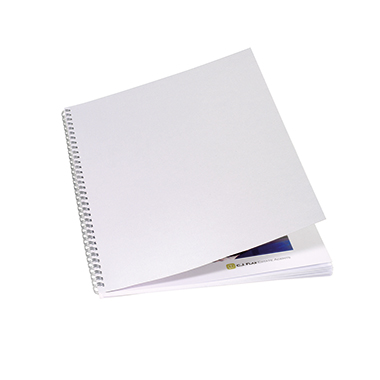 Deckblatt Karton Leinen A4 250g weiß 