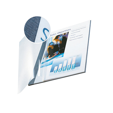 Buchbindemappe Leitz 7398 3,5mm blau Softcover A4 10-35 Blatt