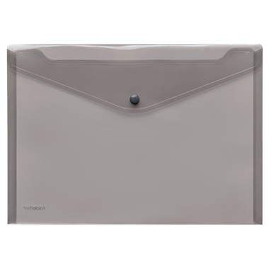 Sammelhülle Foldersys 40111 A4 rauch mit Druckknopf