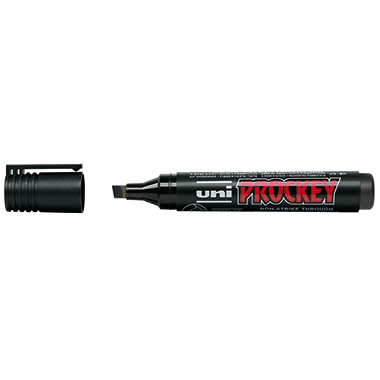 Flipchartmarker Castell Uni Prockey schw 3-6mm, Keilspitze