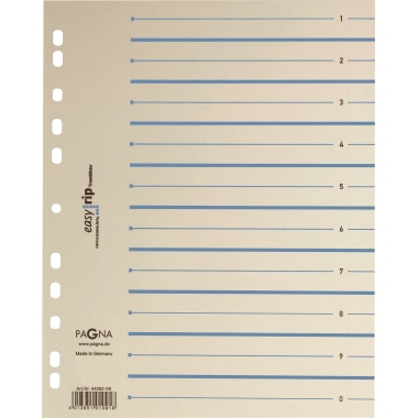 Trennblatt Pagna 44063 A4 blau 