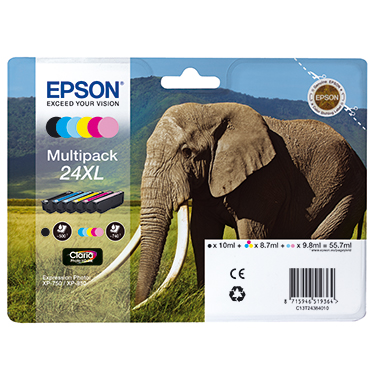 Tintenpa. Multi EPSON 24XL bk/col 6er Pack