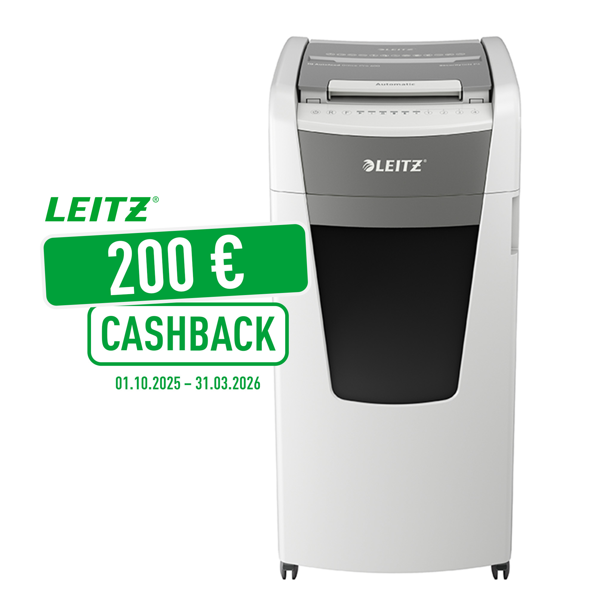 Aktenver. LEITZ 80170000 P4 4x30mm 110L Iq Auto Office 600 weiss/grau