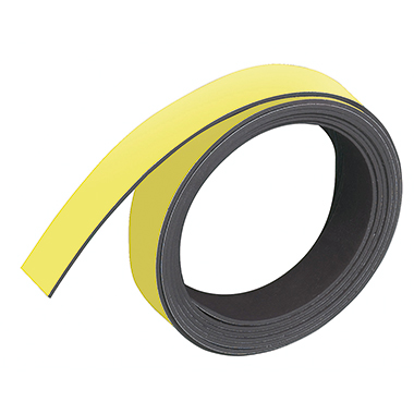 Magnetband Franken M802 10mm x 1m gelb Zum Selbstzuschnitt, Beschriftbar