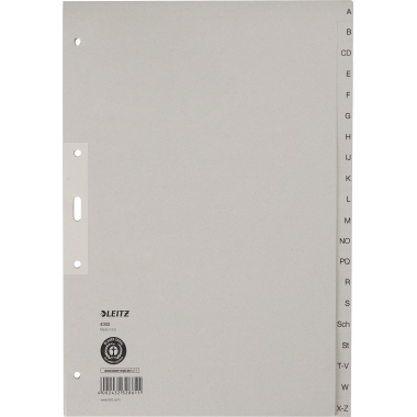 Register Leitz 4300 A4 A-Z 20tlg. Papier, Volle Höhe