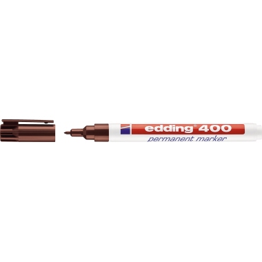 Permanentmarker edding 400 braun 1mm, Rundspitze