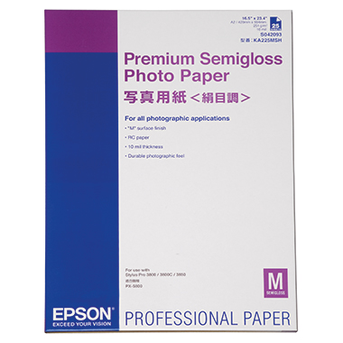 Fotopapier Epson A2 251g semigloss C13s042093