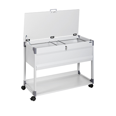 Hängemappenwagen Durable Multi Top 100 Grau, ABSCHLIEßBAR