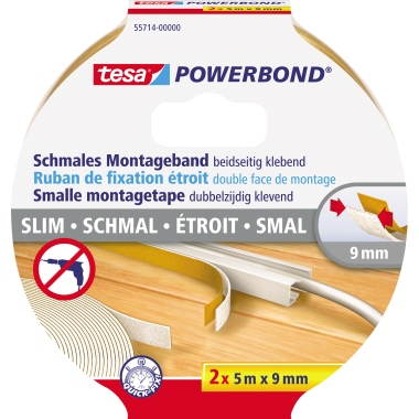 Montageband Tesa 55714 2x5mx9mm schmal 