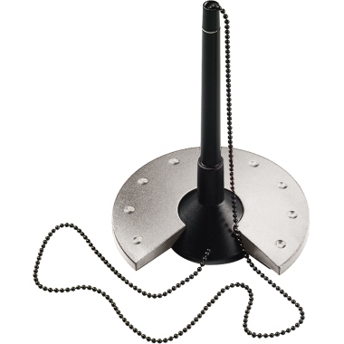 Kugelschreiberständer Helit 62203 silver Silber/schwarz