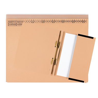 Hängeh. L. m.T. actus Serie A chamois Hängehefter m Tasche und Linksheftung