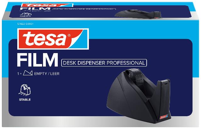 Tischabroller Tesa 57422 schwarz Easy Cut Professional 25mm x 66m
