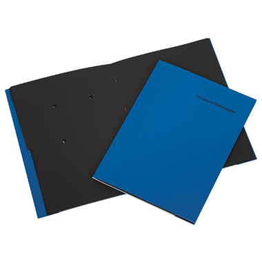 Unterschriftsmappe A4 10F blau 