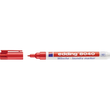 Wäschemarker Edding 8040 rot 1mm Rundspitze