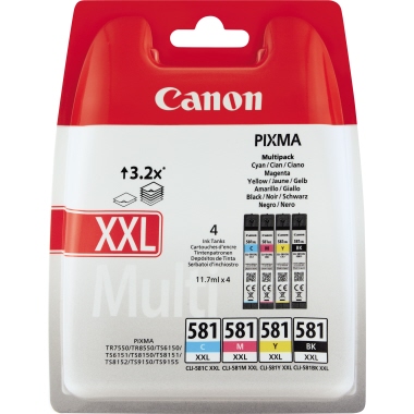 Tintenpa. Multi. CANON CLI581XXL bk/col 