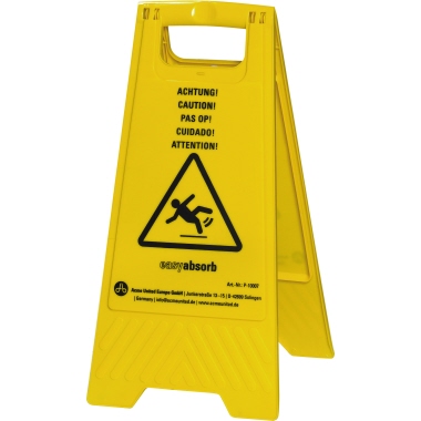 Warnschild Achtung Rutschgefahr Aufdruck Beidseitig