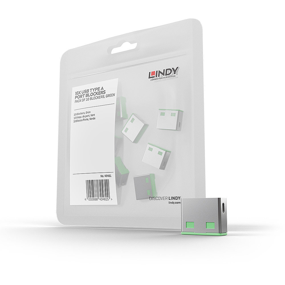 Blocker Lindy 40461 USB A  Schloss 10 Stück Grün