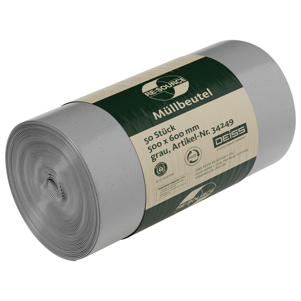 Müllsack Deiss 30L 500x600mm grau 