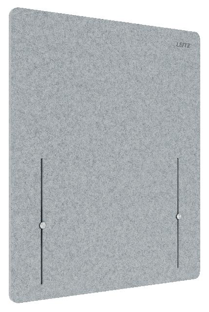 Tischtrennwand Leitz 6122-00-85 grau  60x70cm