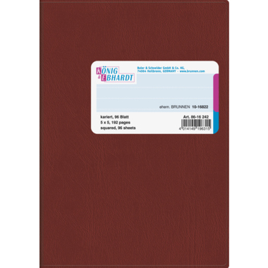 Geschäftsbuch Brunnen 16242 A6 96Bl.kar. 
