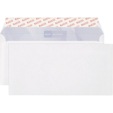 Briefumschlag 114x229mm oF 80g HK weiß Elco 74532.12, Katon Box, Ohne Fenster,