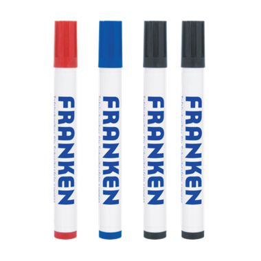 Marker Franken 4er Set blau rot schwarz 2-6mm