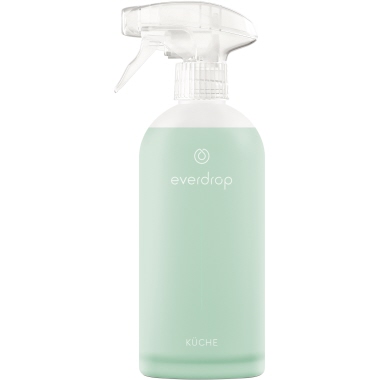 Glasflasche everdrop für Küchenreiniger Inhalt 0,5l, Leerflasche